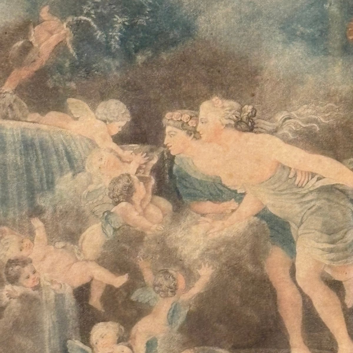 Pair Of Framed Engravings From The Late 18th Century, After Fragonard-photo-4