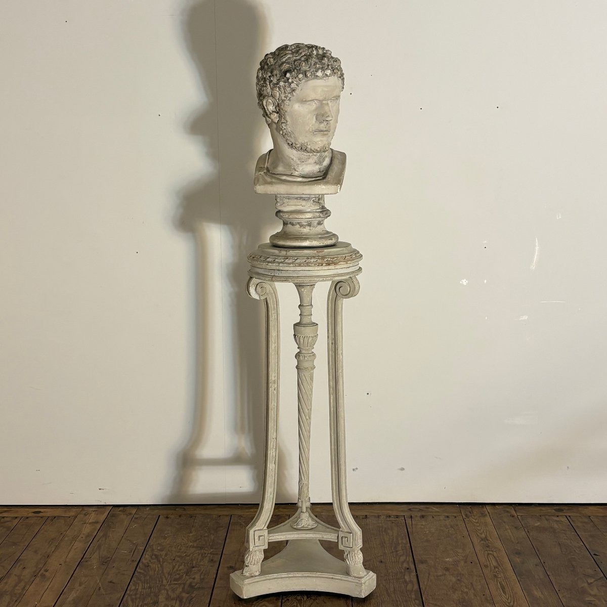 Sellette Athénienne en bois sculpté XIX-photo-6