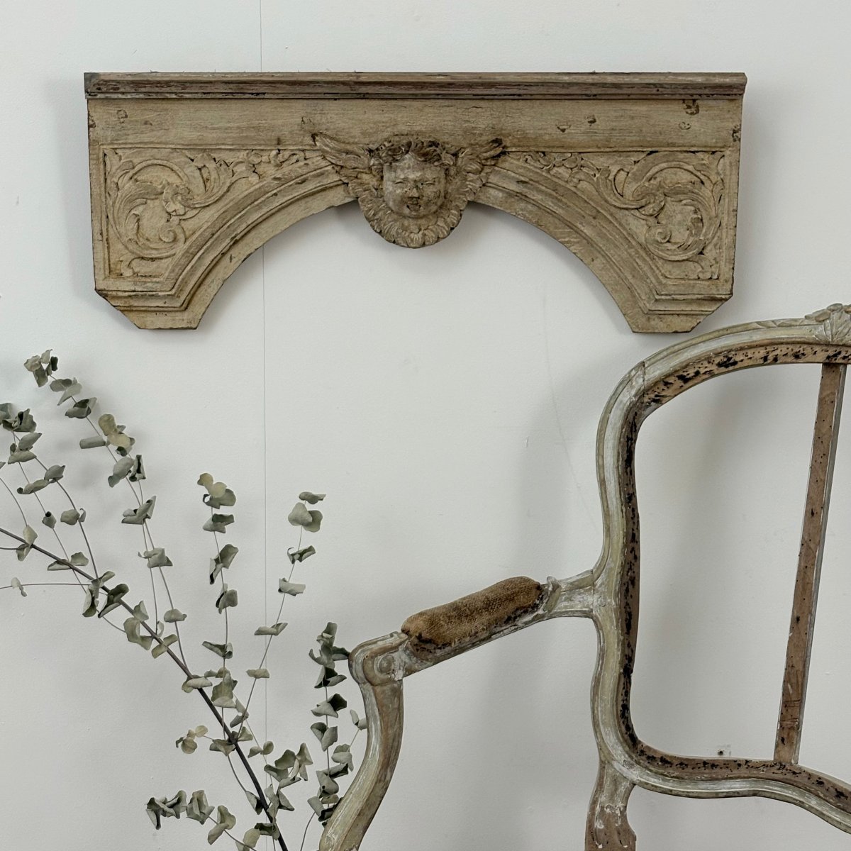 Elément de boiserie d'époque Louis XIV-photo-3