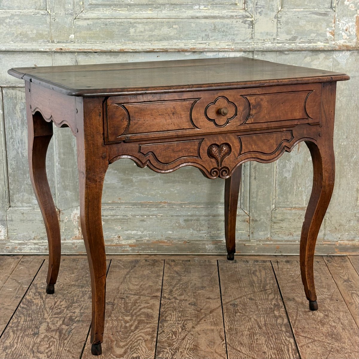 Table console en noyer Provençale XVIIIe-photo-2