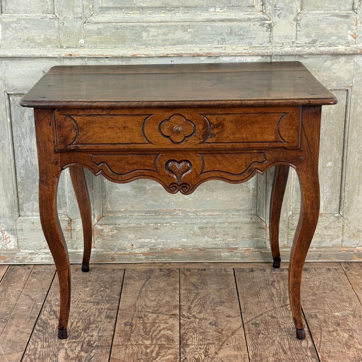 Table console en noyer Provençale XVIIIe-photo-3