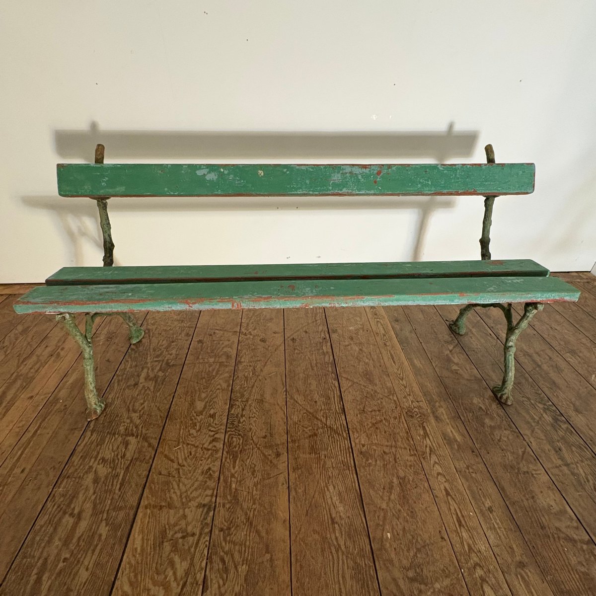 Napoleon III-style Cast-iron Garden Bench With A Branch-like Design-photo-4