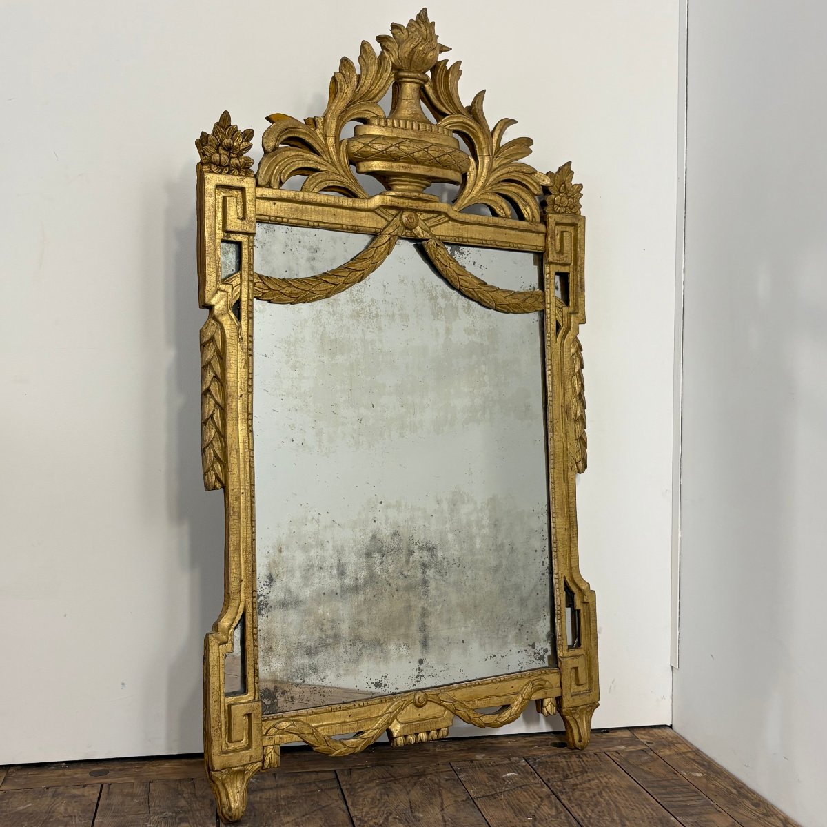 Grand miroir d'époque Louis XVI-photo-2