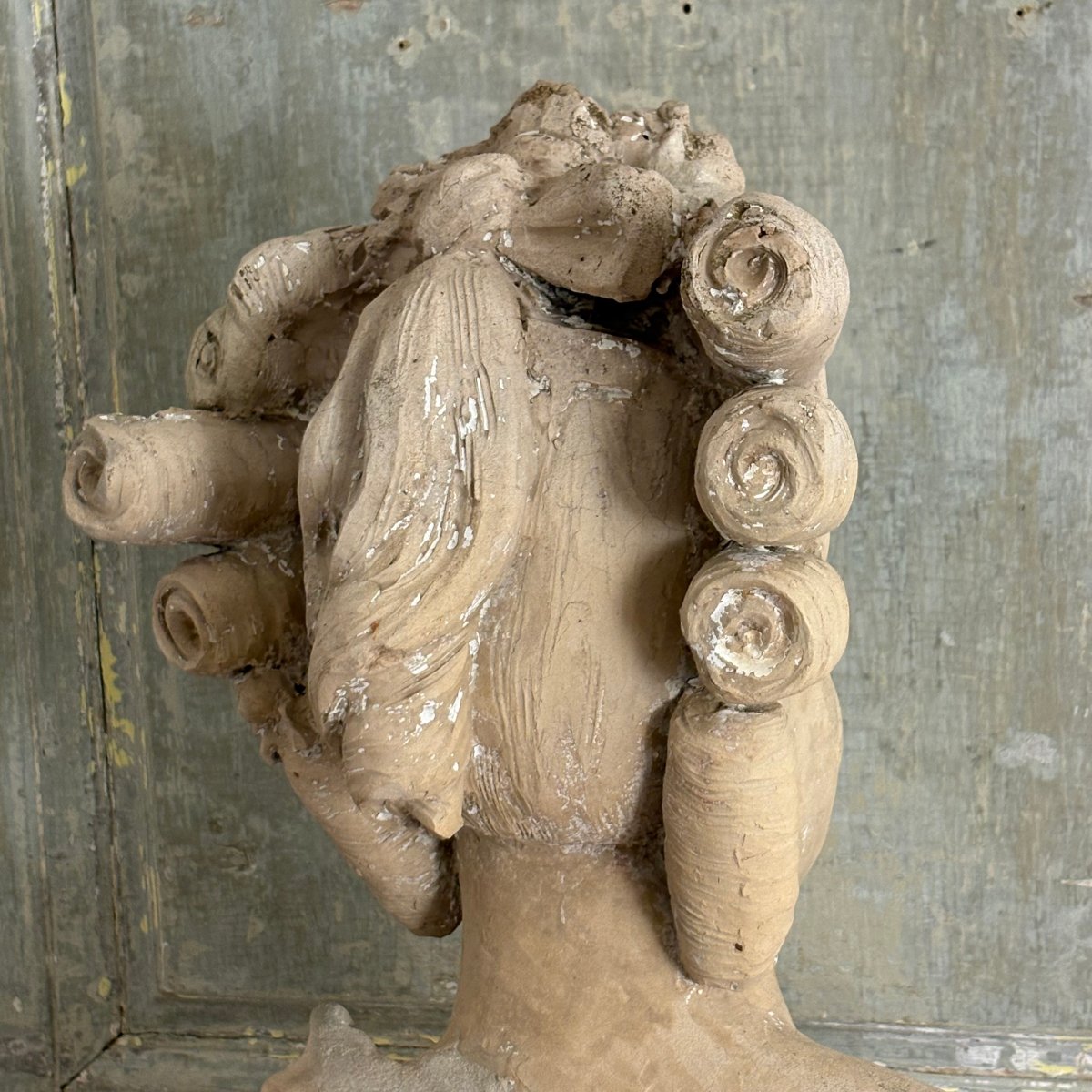 18th-century Terracotta Bust Of A Young Woman-photo-3