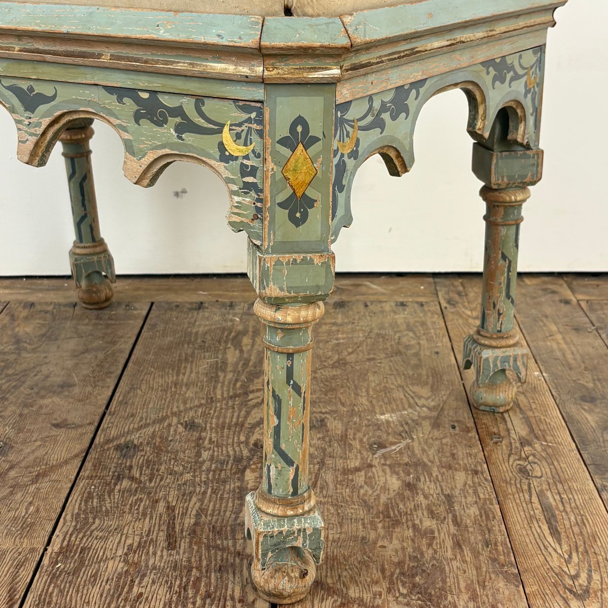 Tabouret dans le goût de Pierre Loti vers 1880-photo-4