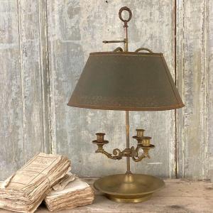 Large XIX "bouillotte" Lamp