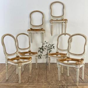 Series Of 6 Transition Style Chairs