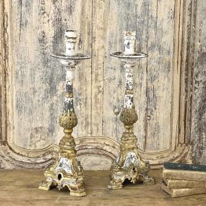 Pair Of Candle Holders 