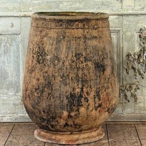 Large Anduze Or Tornac Terracotta Vase, 18th Century
