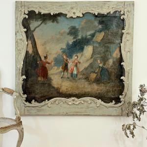 Tableau de boiserie d'époque Louis XV