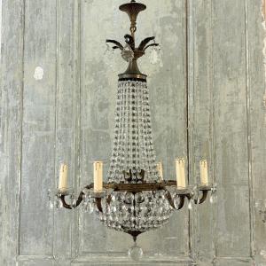 Lustre en cristal de style Empire