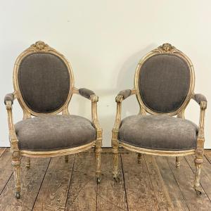 Pair Of Louis XVI Style Chairs