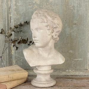 Late 19th-century Plaster Bust Of Eros
