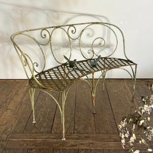 Banc de jardin arrondi XIXe