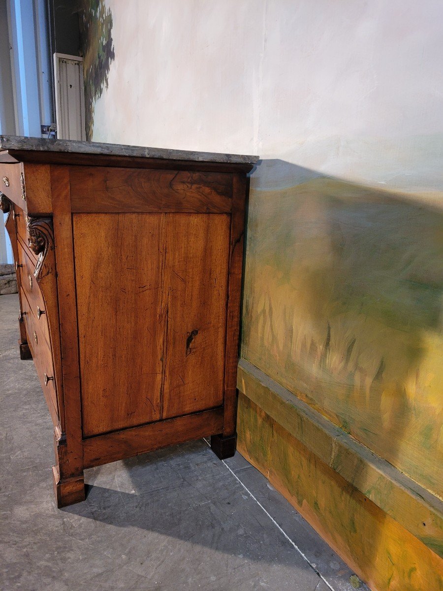 Chest Of Drawers Restoration Period In Walnut-photo-4