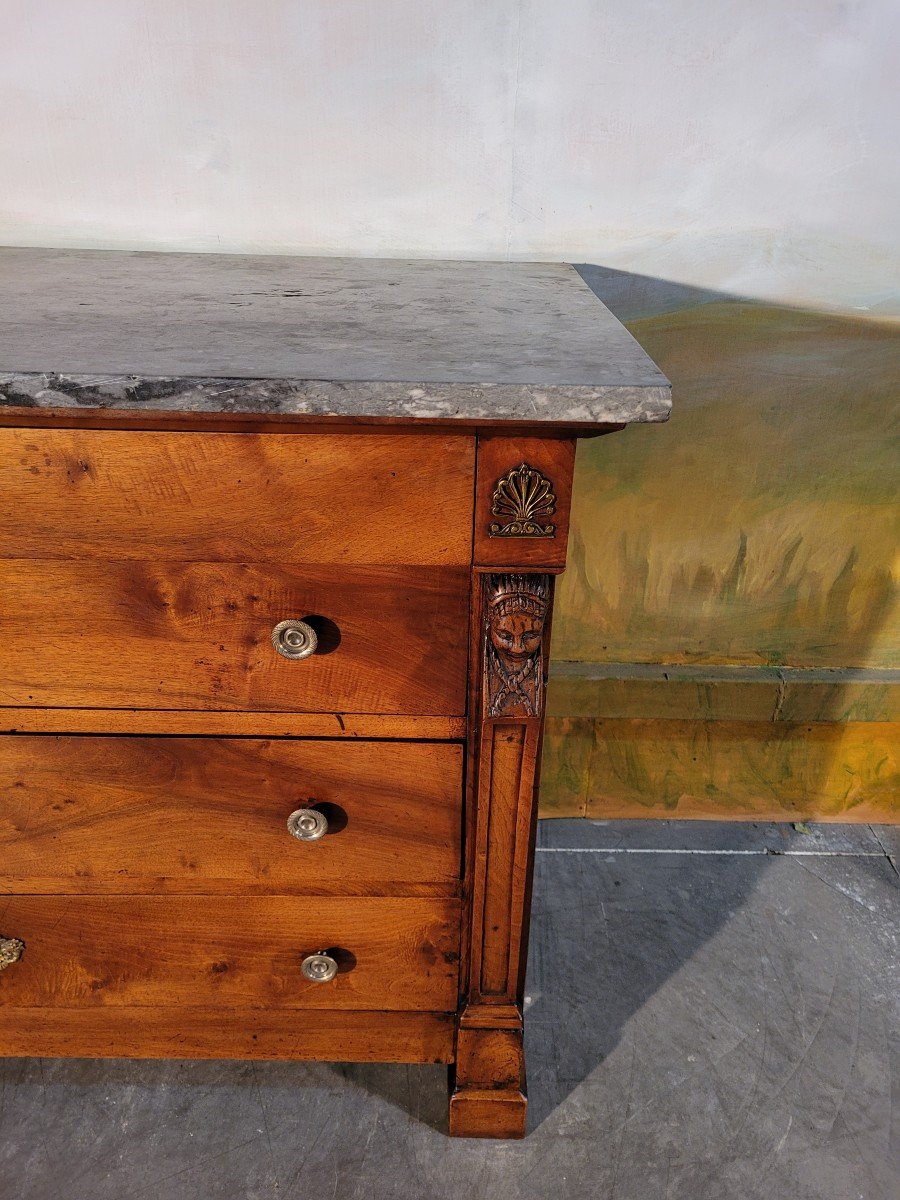 Chest Of Drawers Restoration Period In Walnut-photo-8