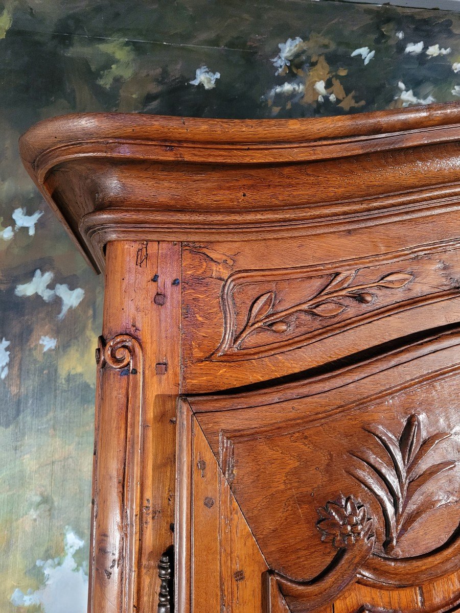 Buffet Two Corps Louis XV In Oak-photo-4