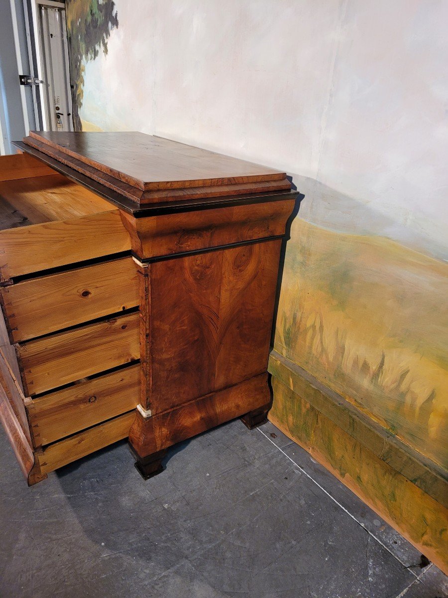 Commode époque Louis Philippe En Noyer -photo-4