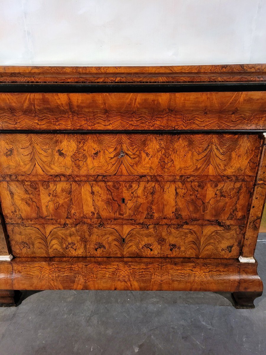 Louis Philippe Chest Of Drawers In Walnut-photo-5
