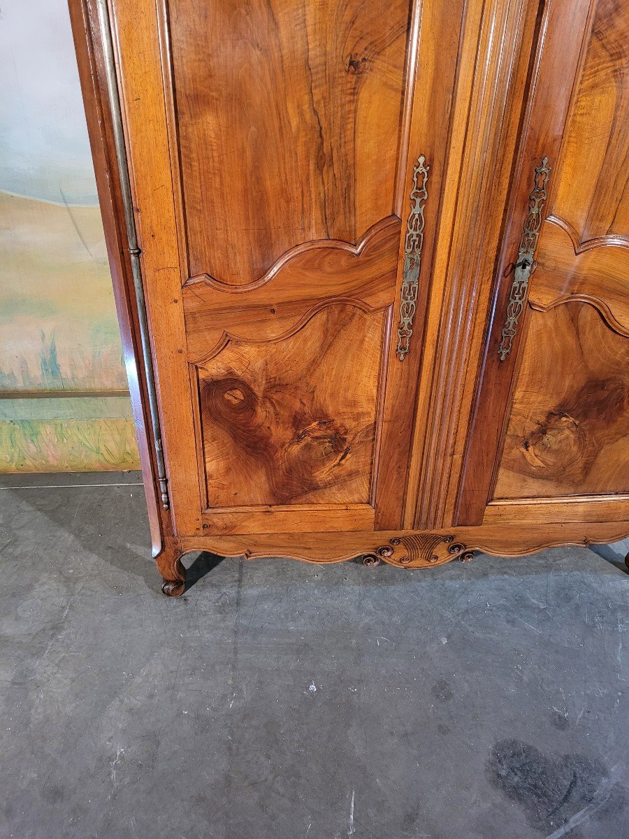 Petite Armoire Louis XV En Noyer -photo-8