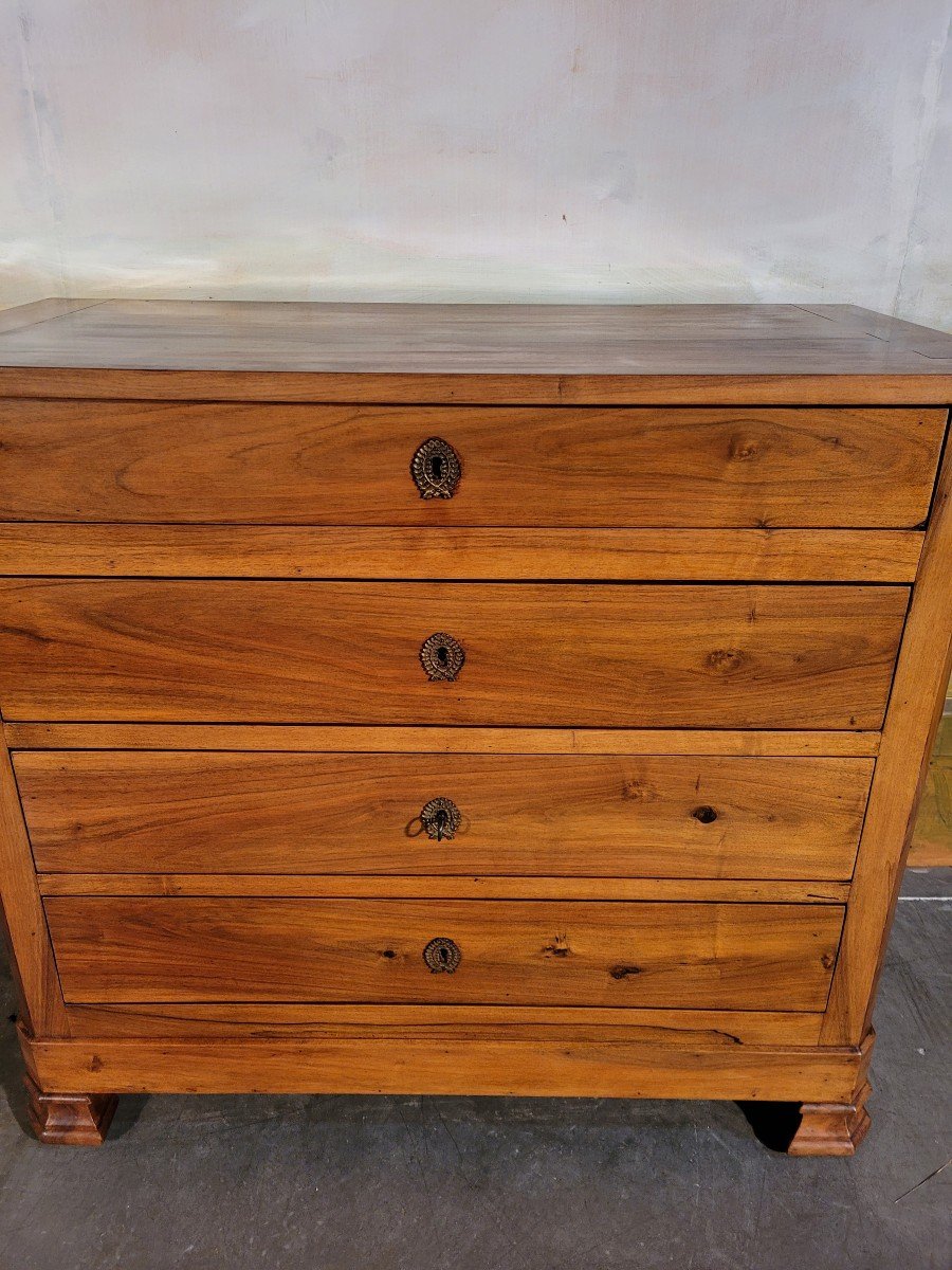 Small Louis Philippe Chest Of Drawers In Walnut-photo-7