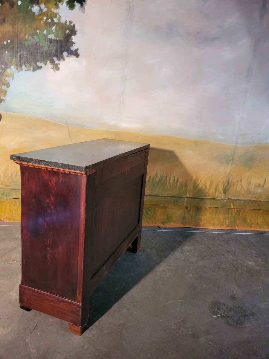 Petite Commode Napoléon III En Acajou-photo-1
