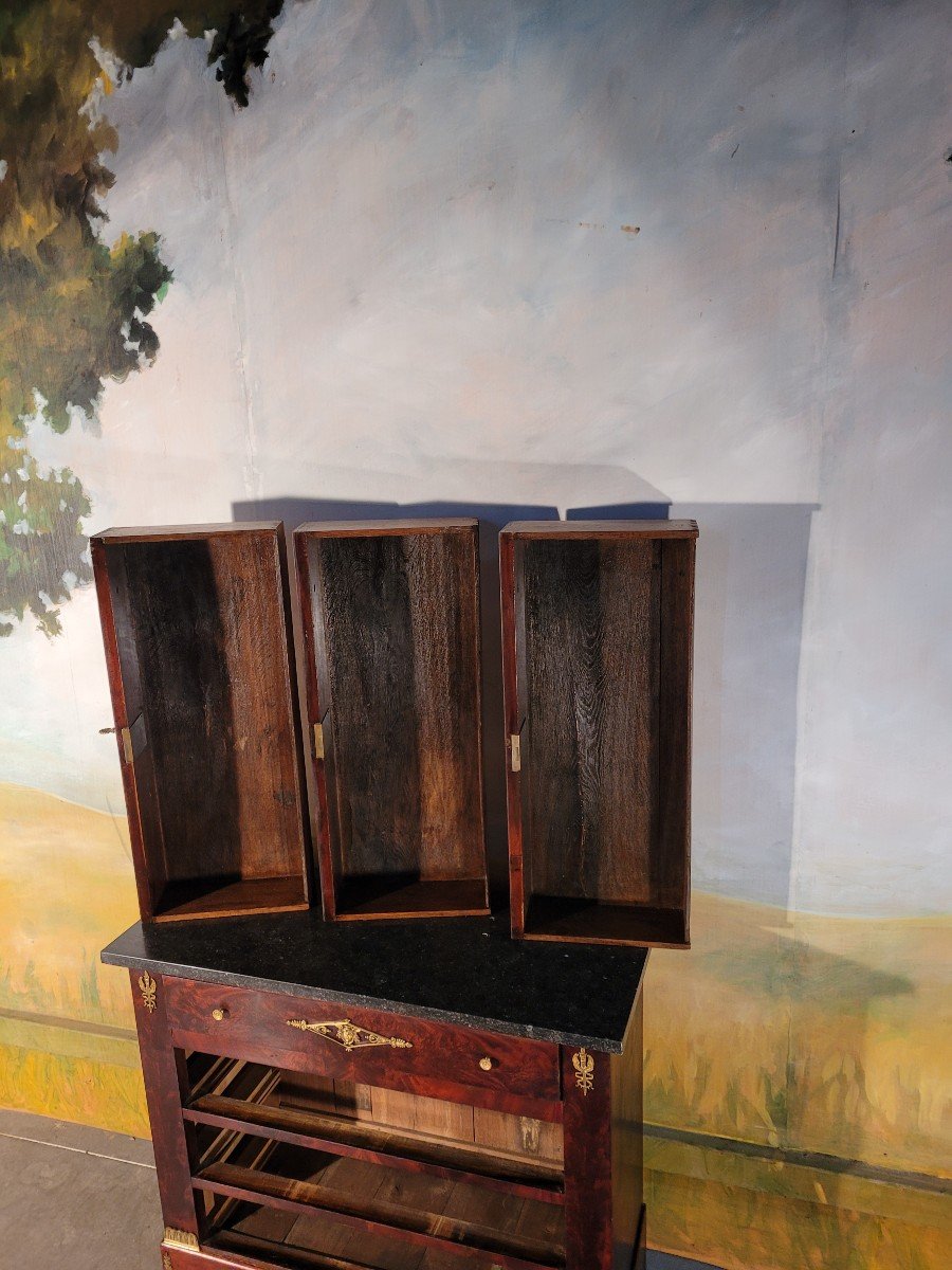 Petite Commode Napoléon III En Acajou-photo-2