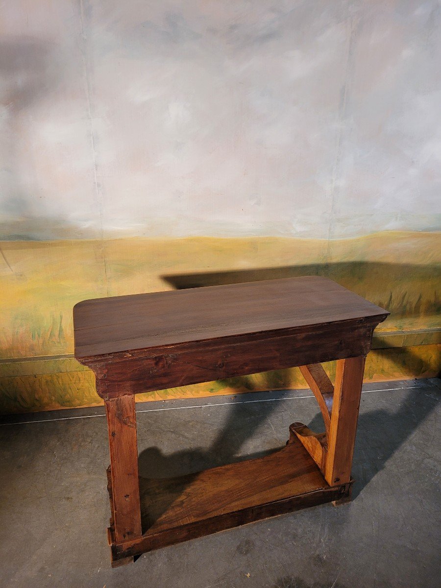 Restoration Period Console In Walnut-photo-1