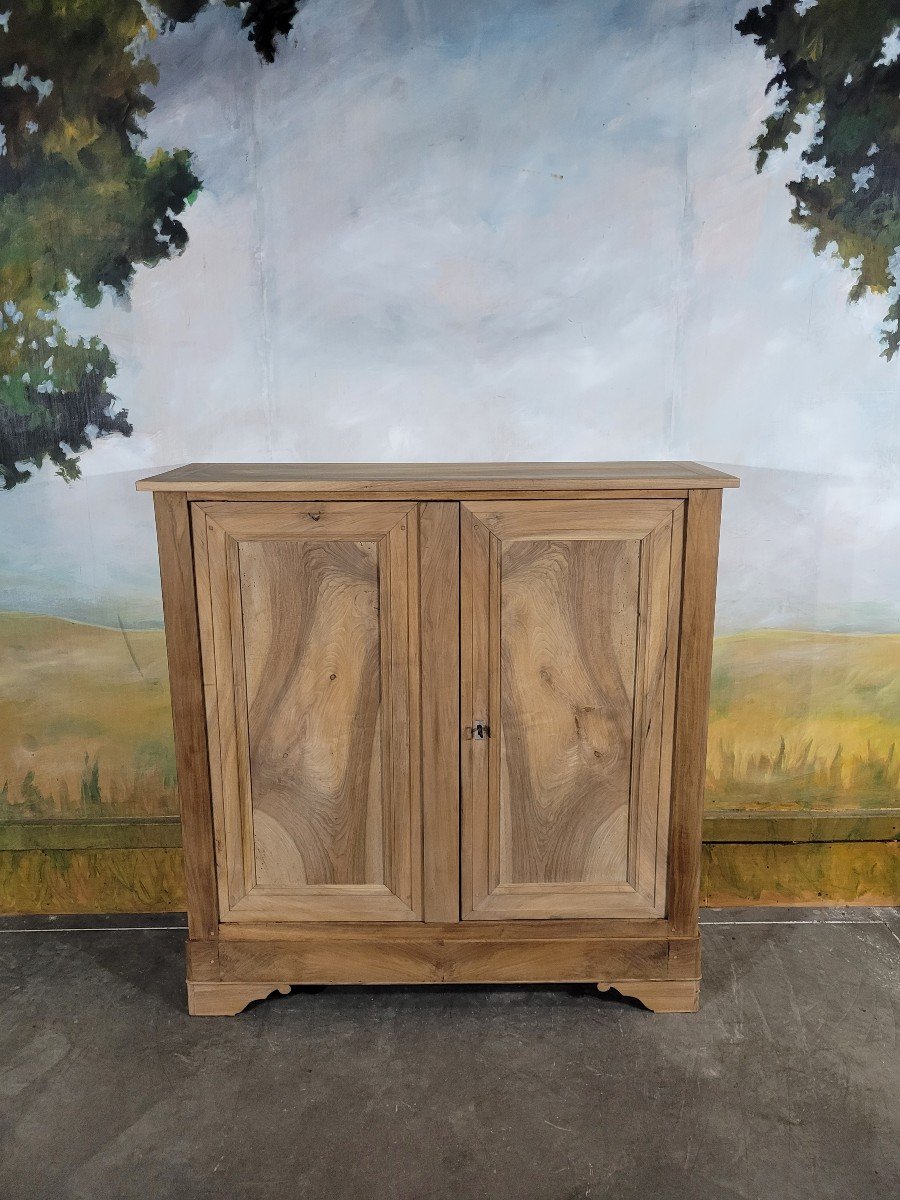 Louis Philippe Bassette Cabinet In Solid Walnut