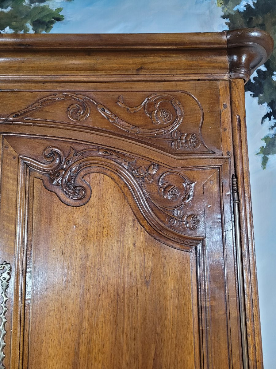 Buffet Deux Corps En Noyer époque Directoire-photo-5