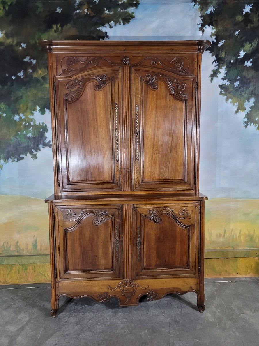 Buffet Deux Corps En Noyer époque Directoire