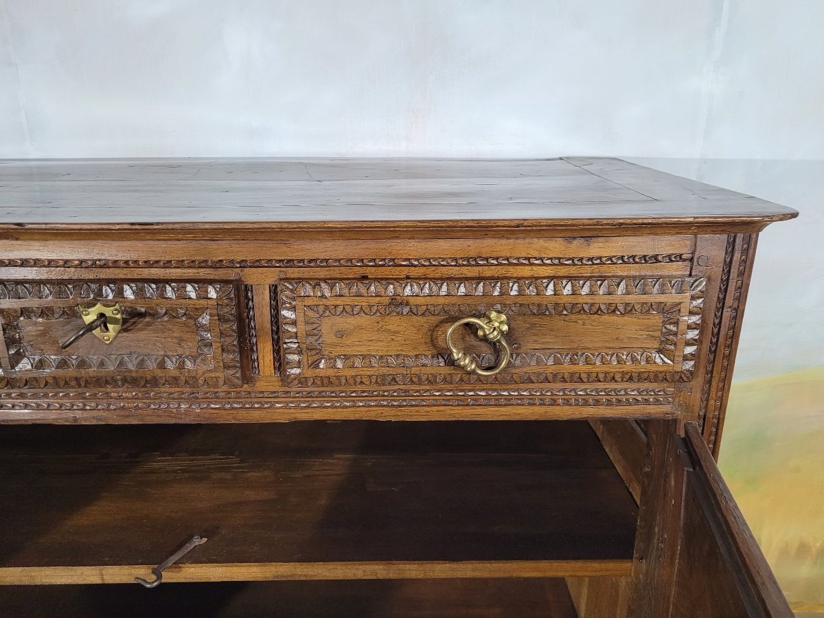 High Normandy Sideboard In Solid Oak-photo-2