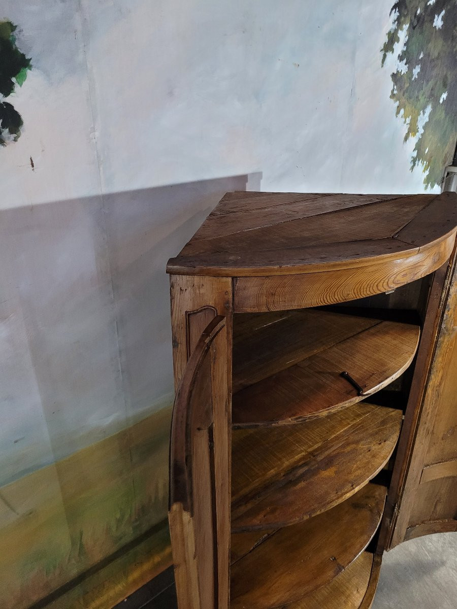 19th Century Fir Corner Cabinet, Mountain Furniture -photo-2