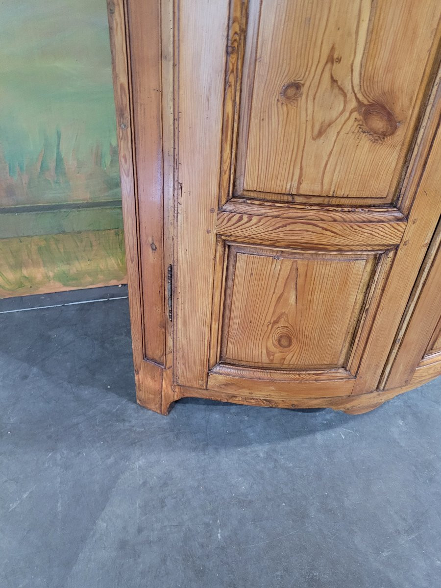 19th Century Fir Corner Cabinet, Mountain Furniture -photo-4