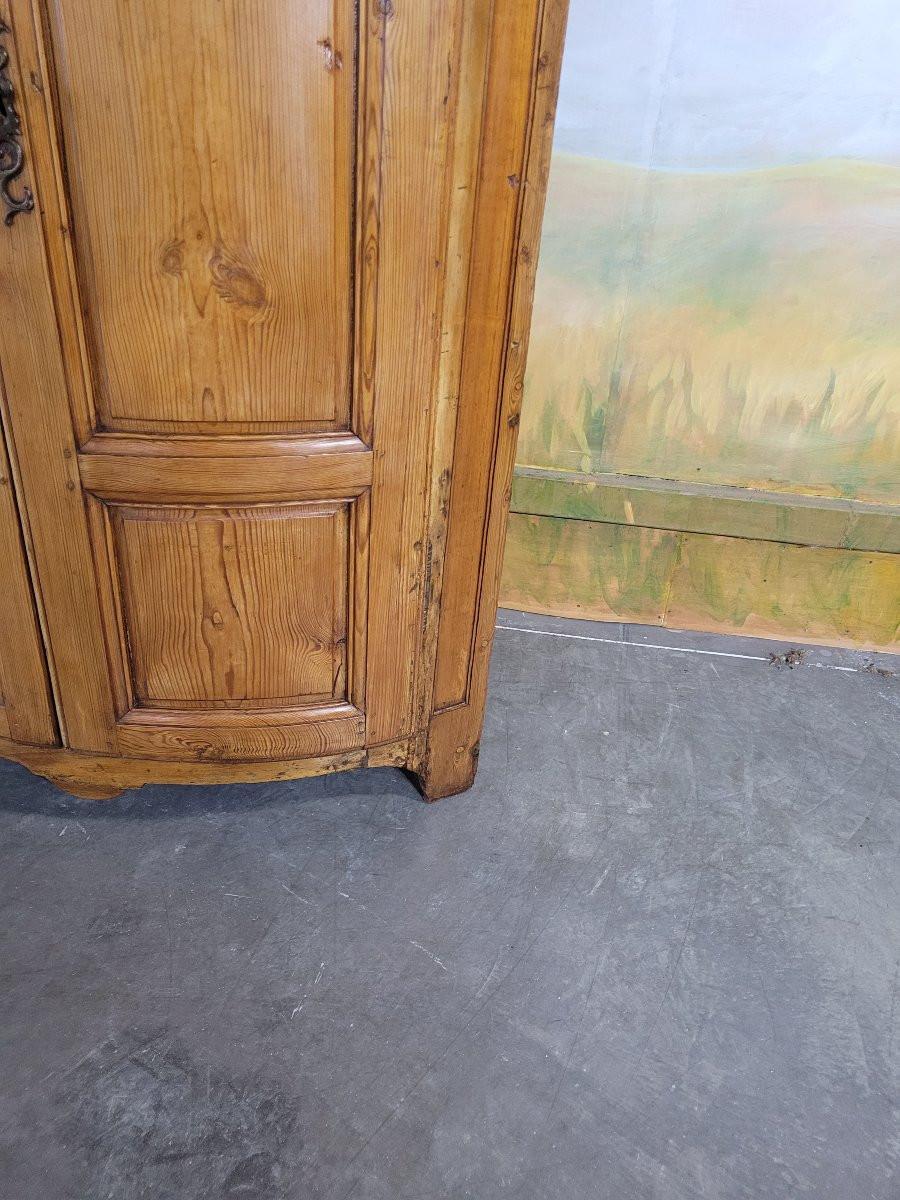 19th Century Fir Corner Cabinet, Mountain Furniture -photo-5
