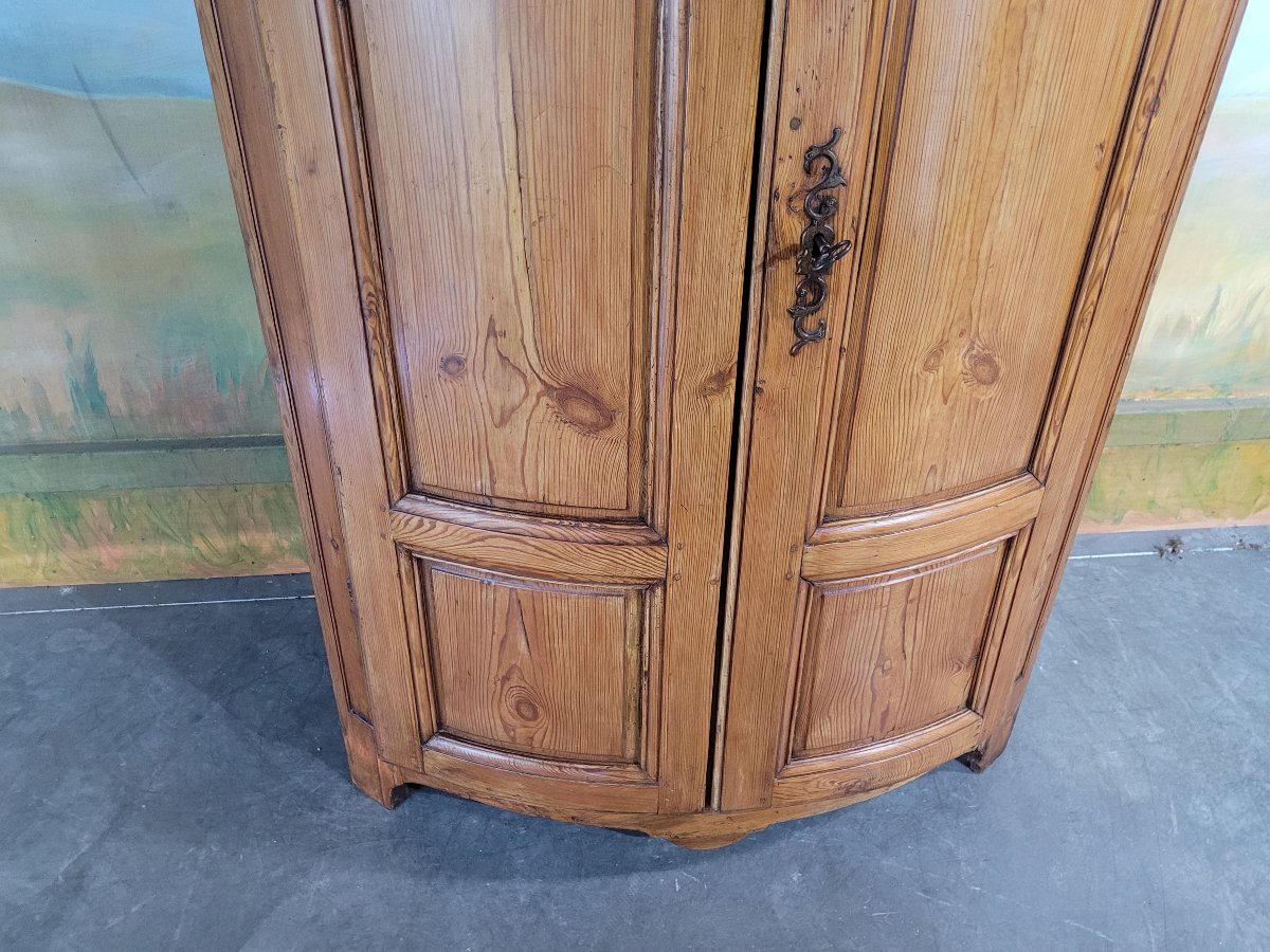 19th Century Fir Corner Cabinet, Mountain Furniture -photo-6