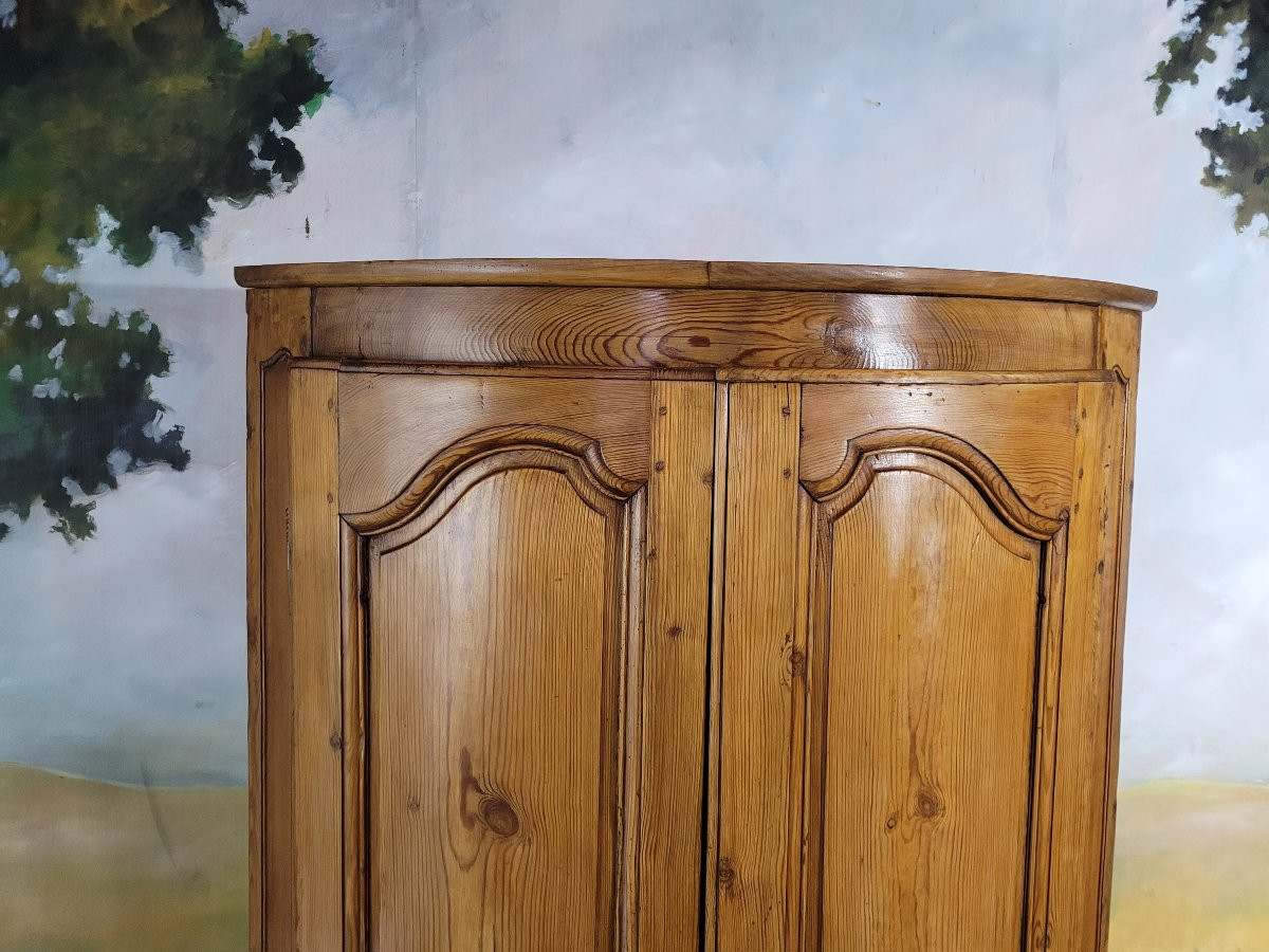 19th Century Fir Corner Cabinet, Mountain Furniture -photo-7