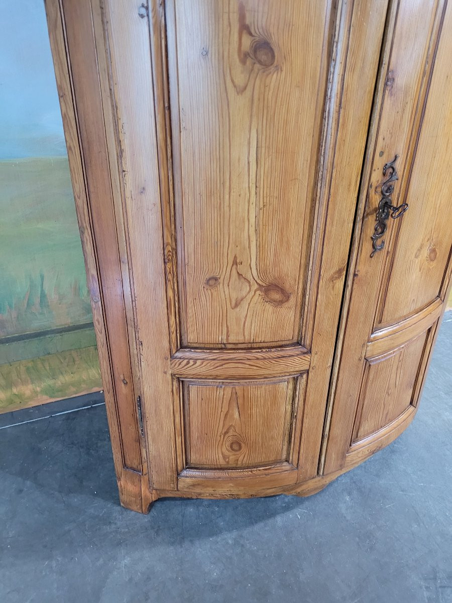 19th Century Fir Corner Cabinet, Mountain Furniture -photo-8