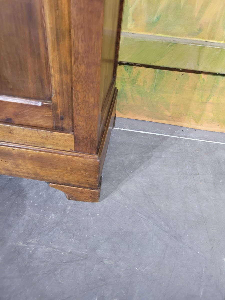 Petite bibliothèque en merisier et chêne XIX ème-photo-4