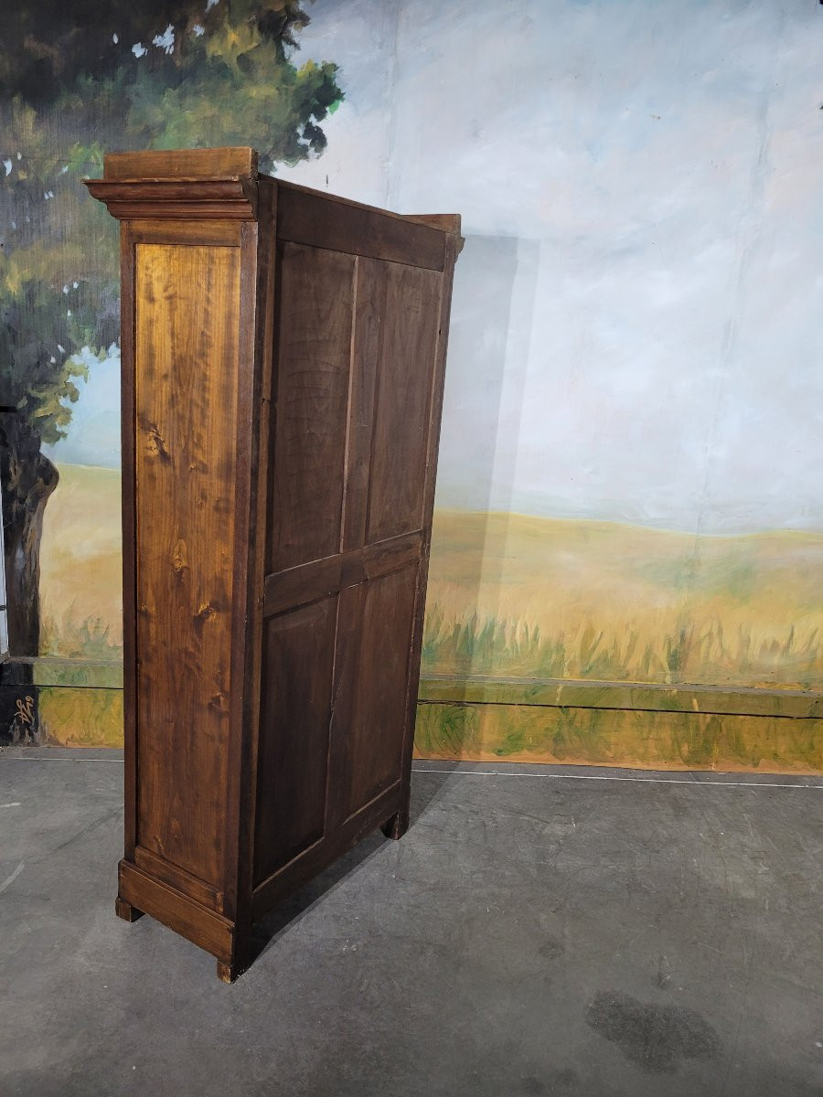 Petite bibliothèque en merisier et chêne XIX ème-photo-8