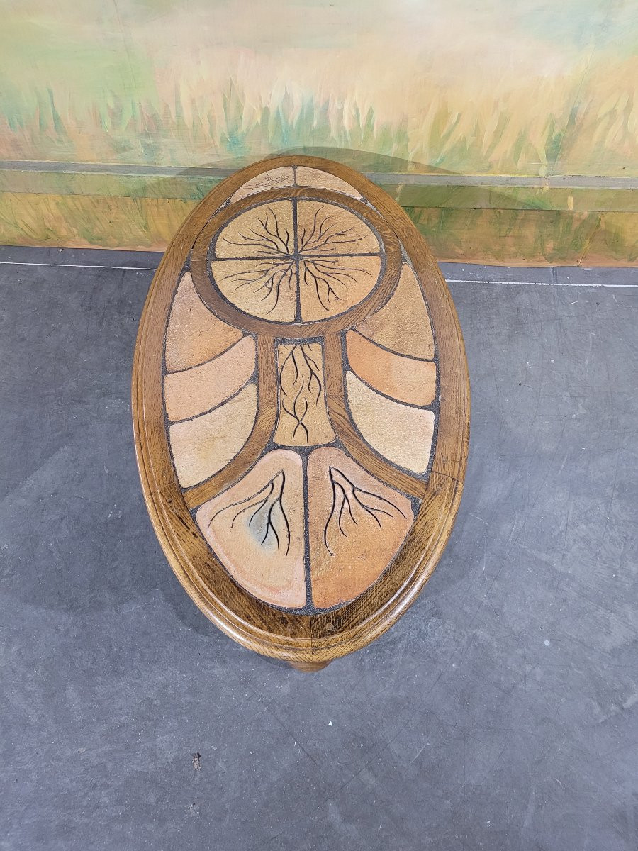 Vintage Ceramic Coffee Table 1970-photo-3