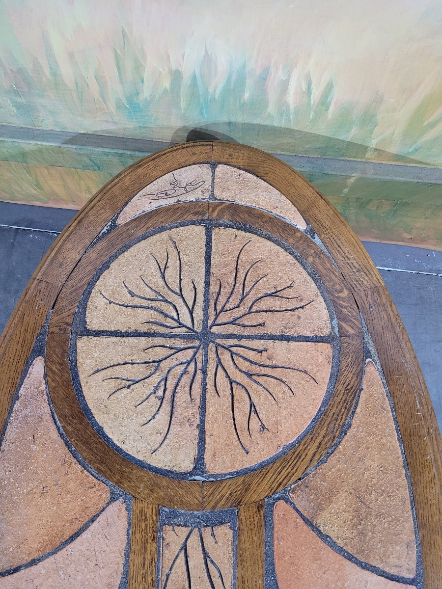 Vintage Ceramic Coffee Table 1970-photo-4