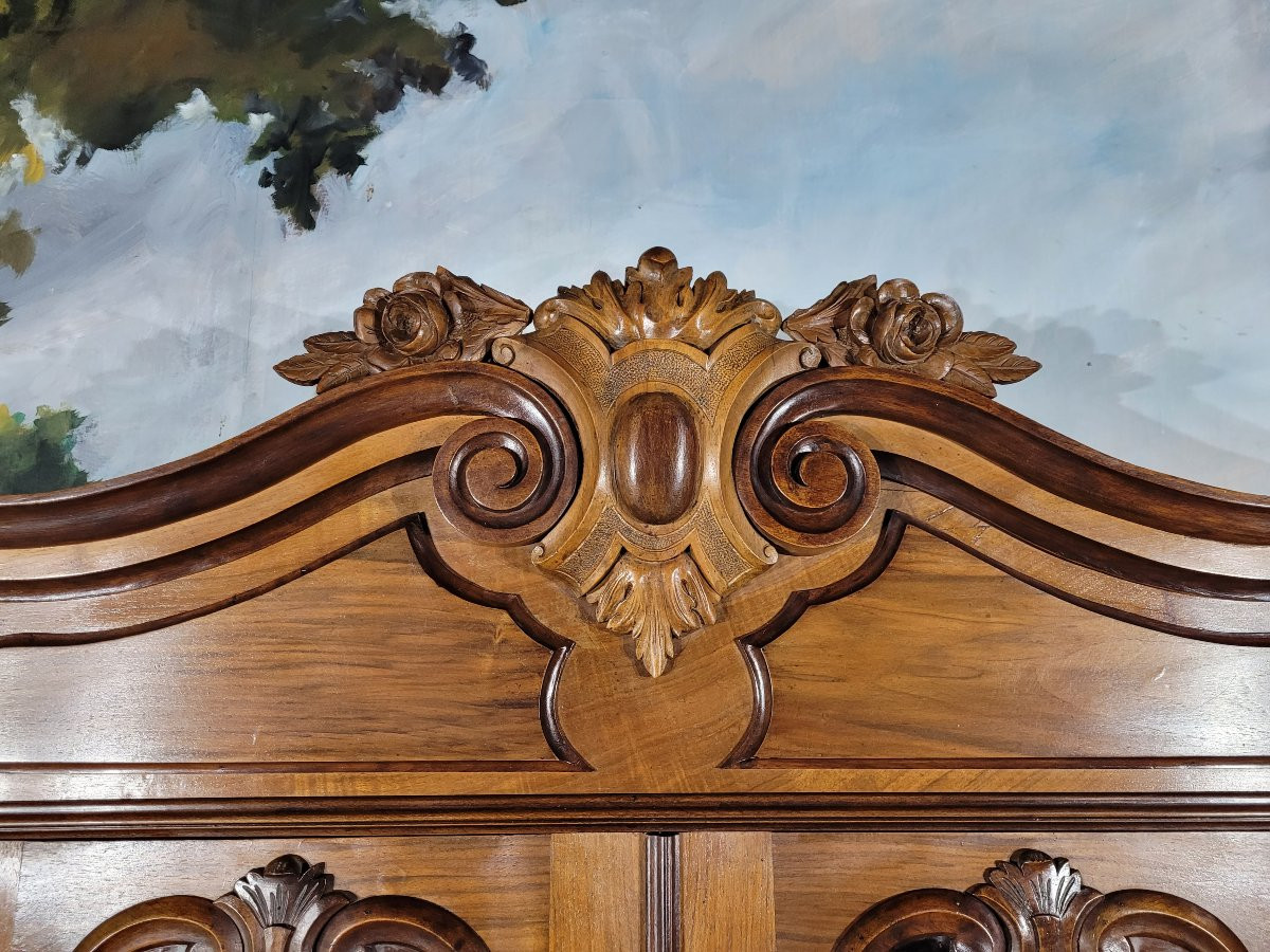 19th Century Walnut Bookcase Desk -photo-7