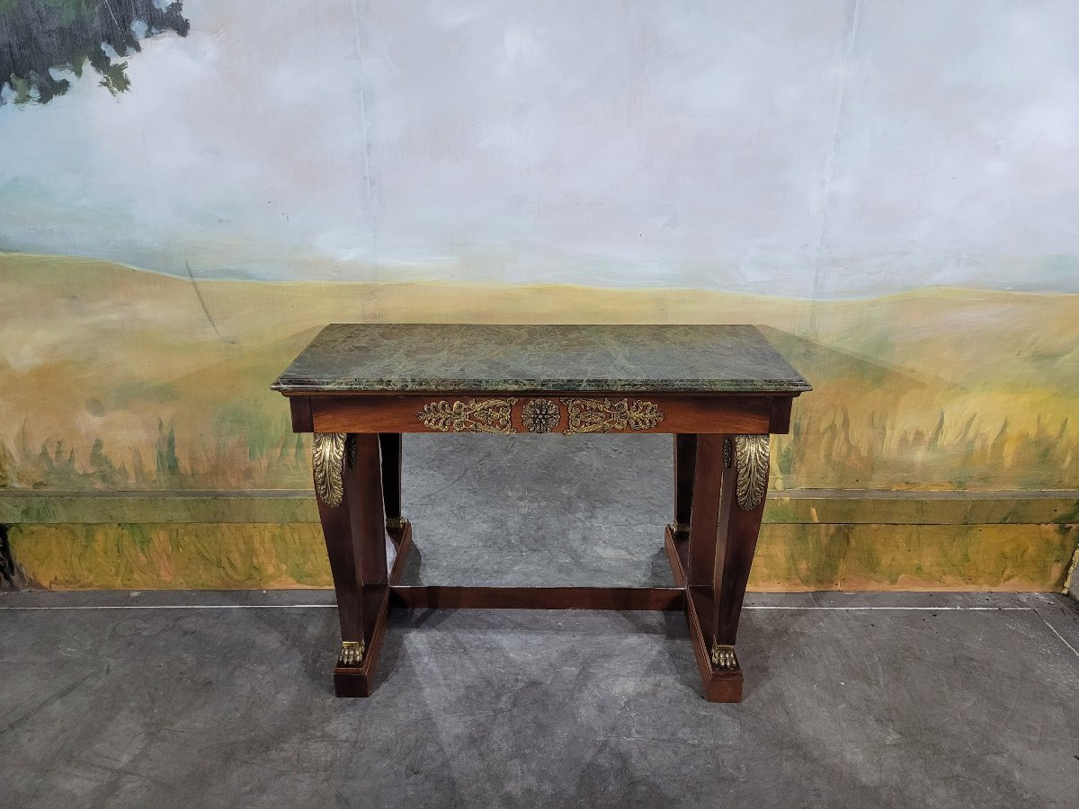 Console en acajou de style Napoléon III -photo-3