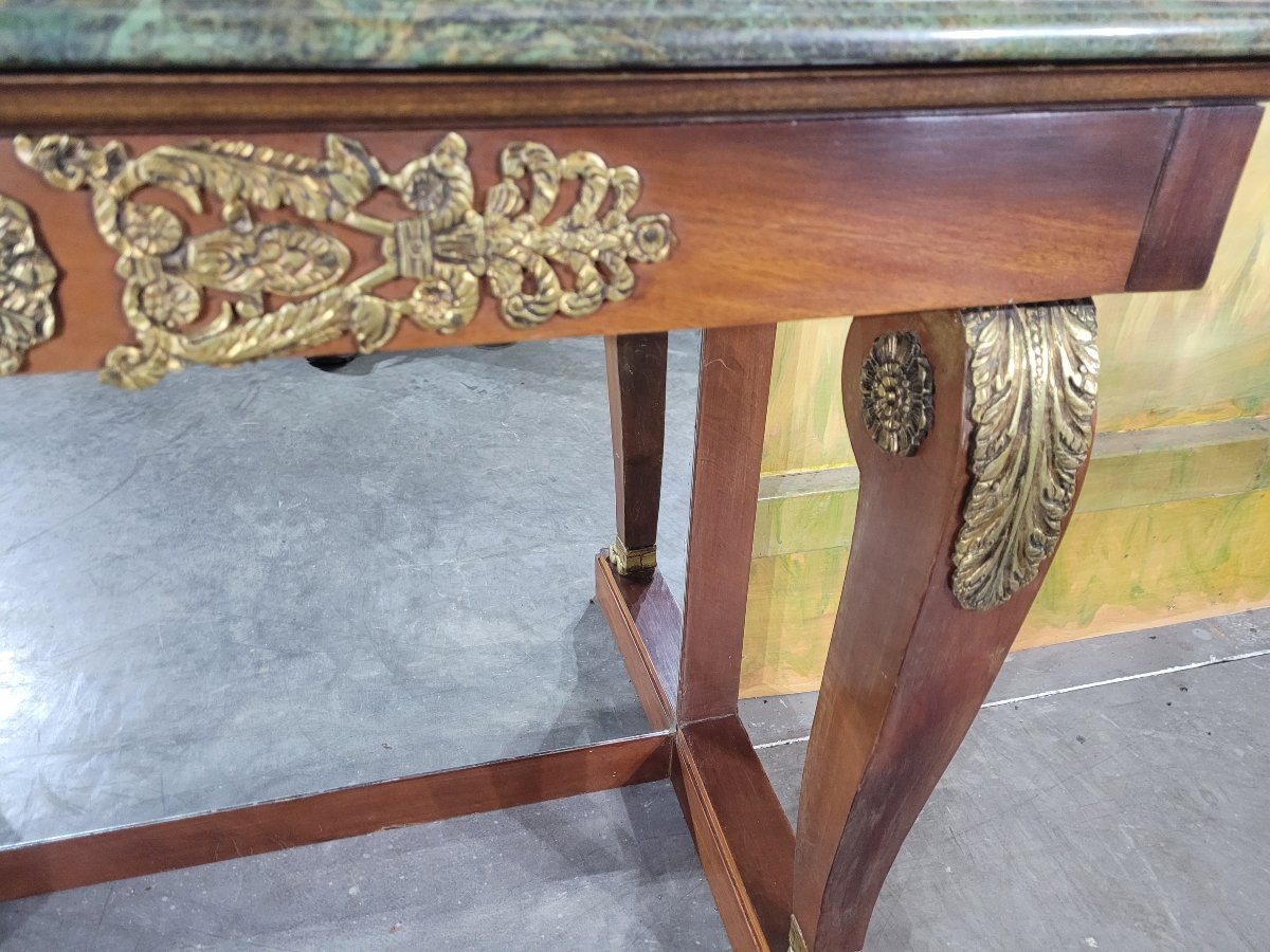 Console en acajou de style Napoléon III -photo-2