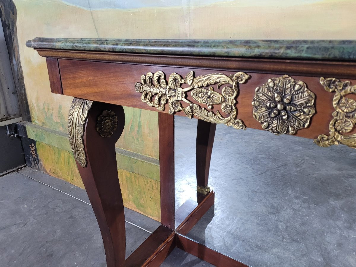 Console en acajou de style Napoléon III -photo-3