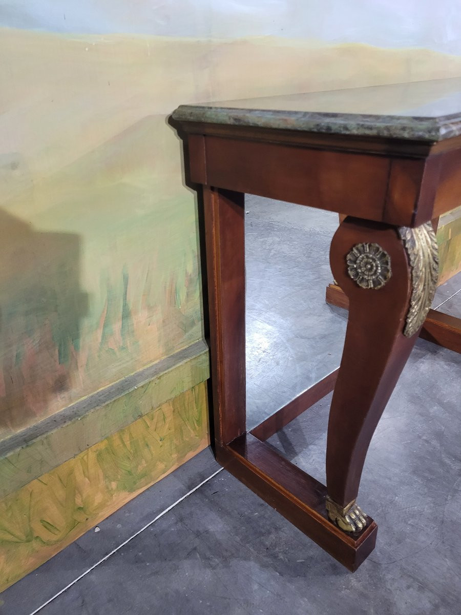 Console en acajou de style Napoléon III -photo-5