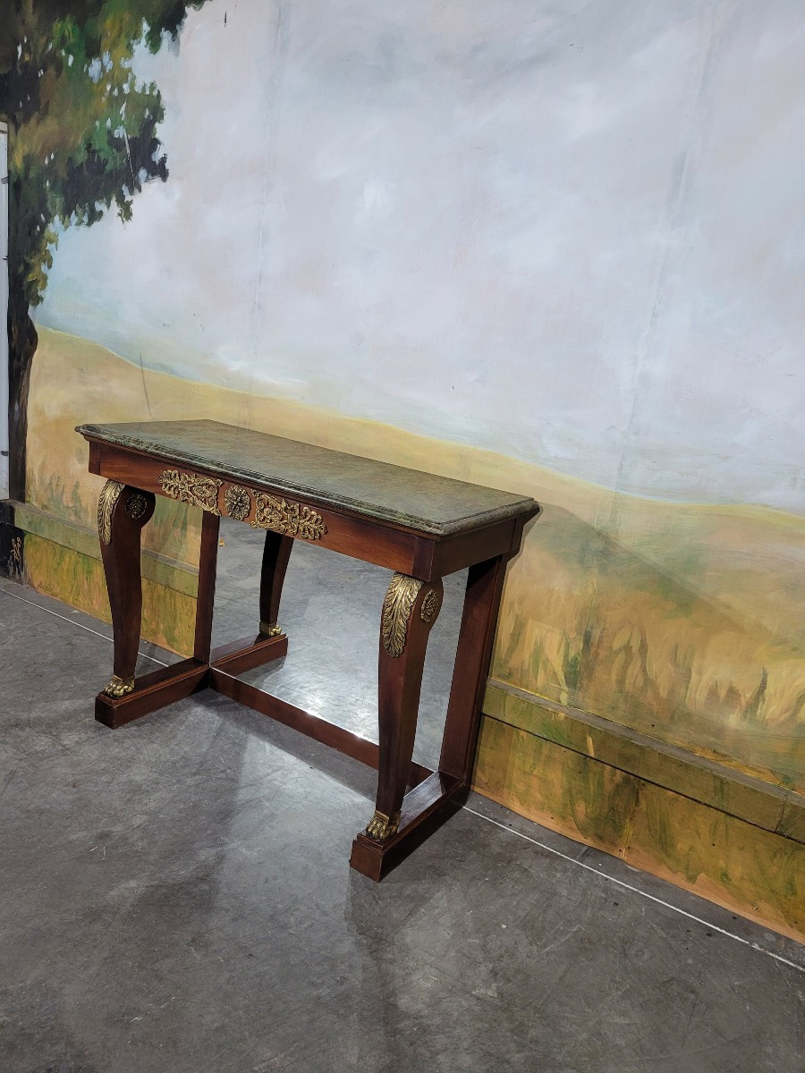 Console en acajou de style Napoléon III