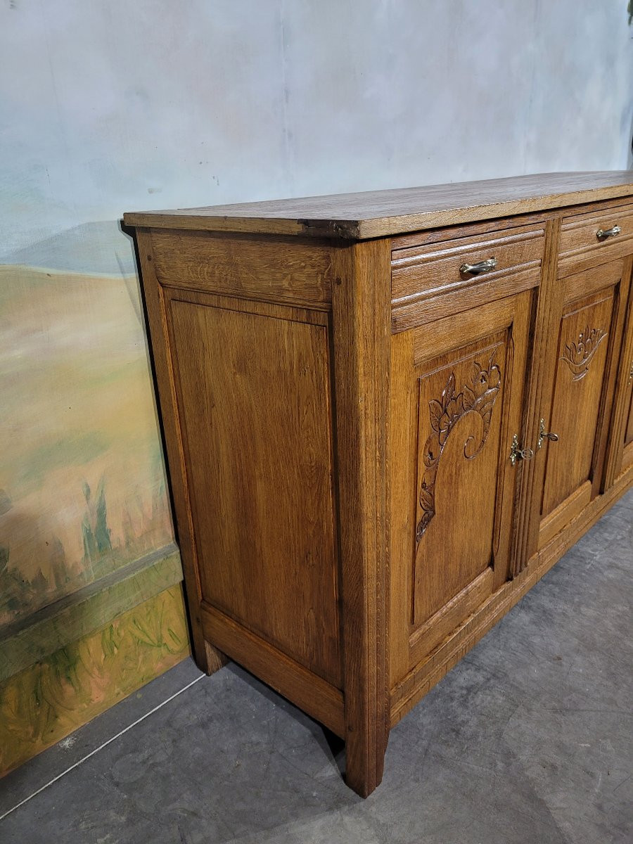 Art Deco Oak Sideboard-photo-3