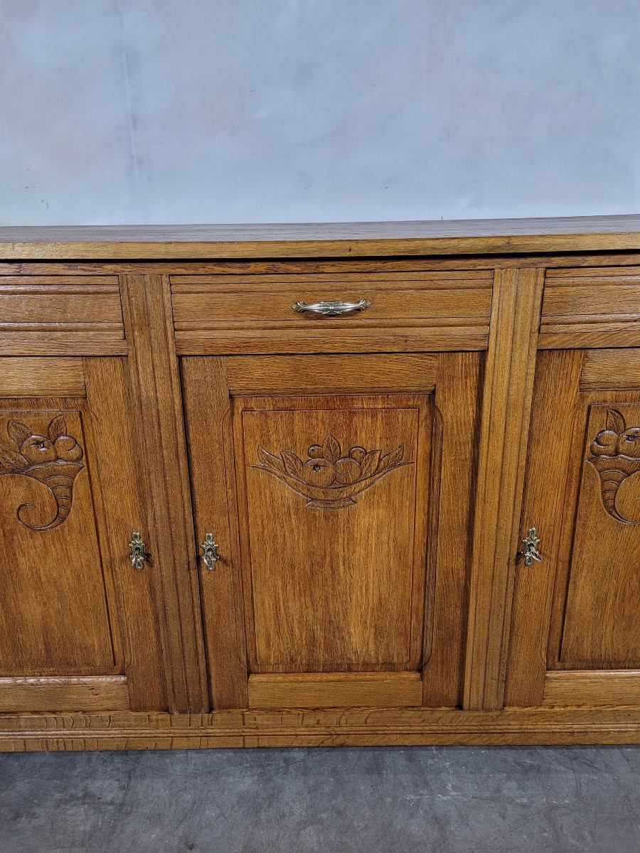 Art Deco Oak Sideboard-photo-1